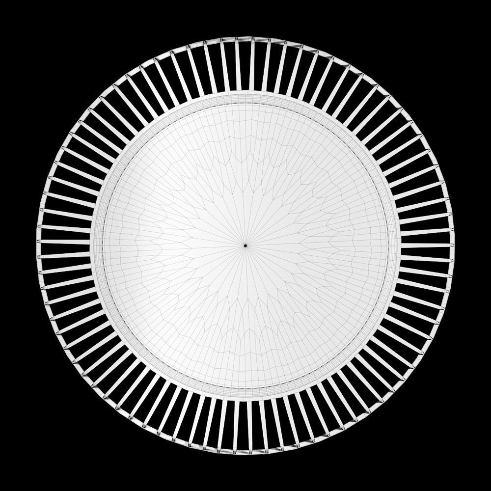 UTTERMOST SCHWARTZ ROUND MIRROR 3D model_2