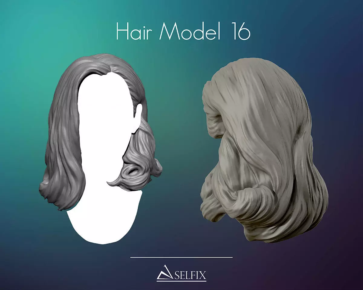 Hairstyle 16 3D print model_0