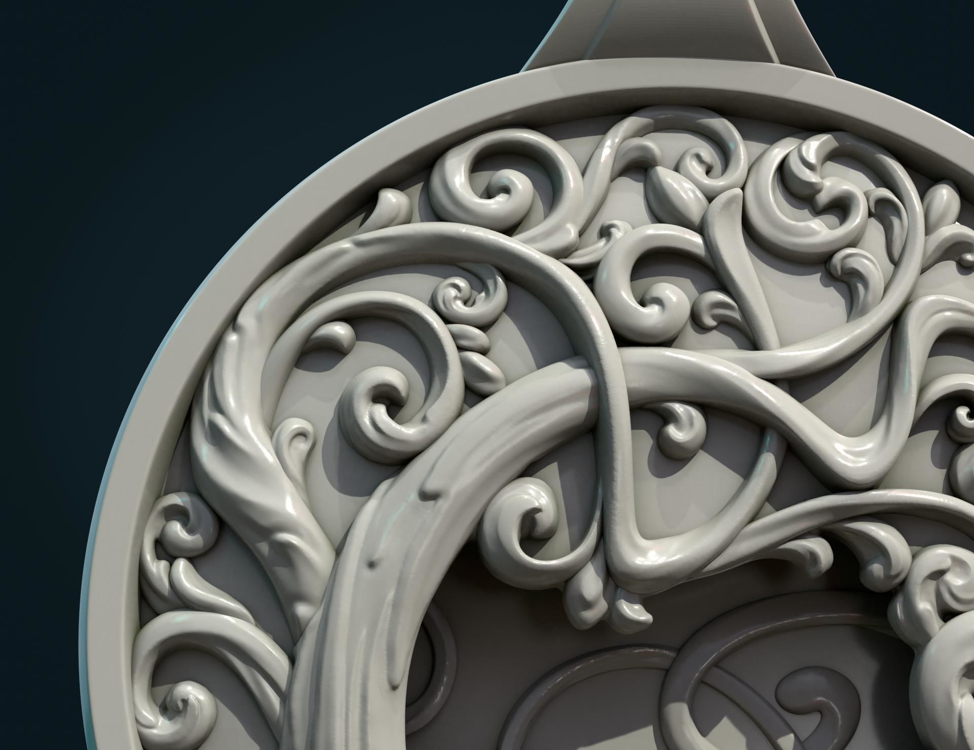 Tree Pendant III 3D print model_9