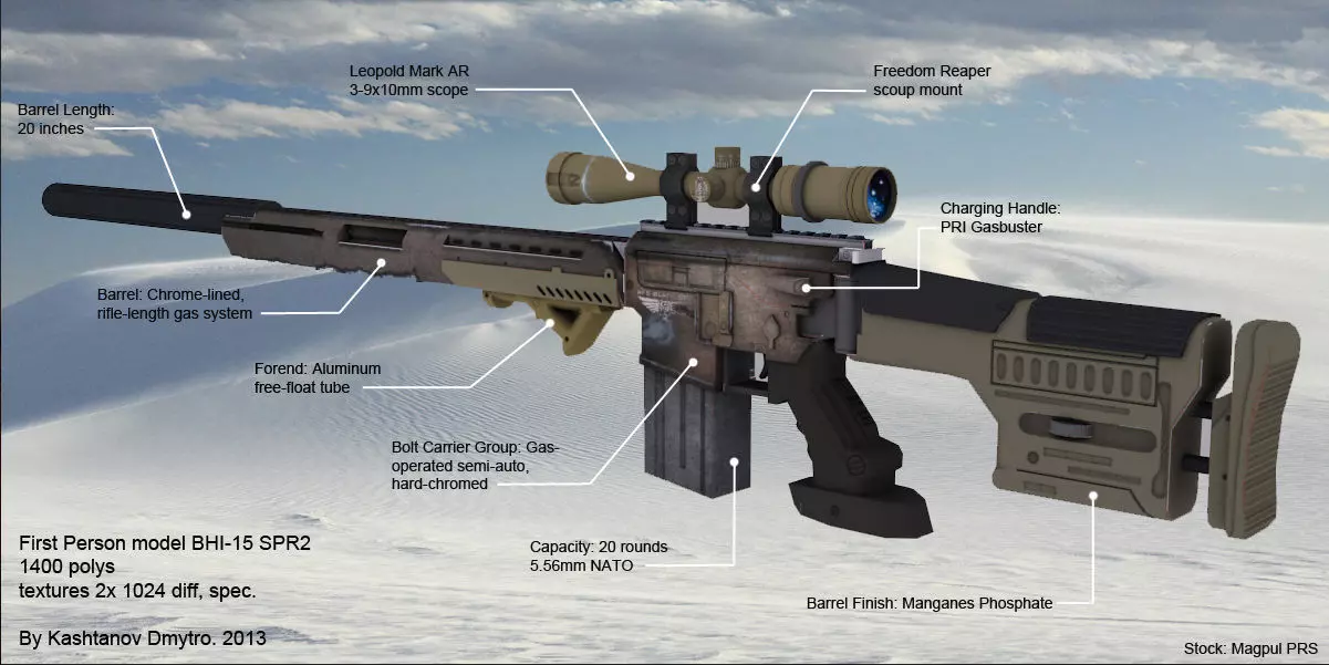 BHI-15 SPR2 Low-poly 3D model_0