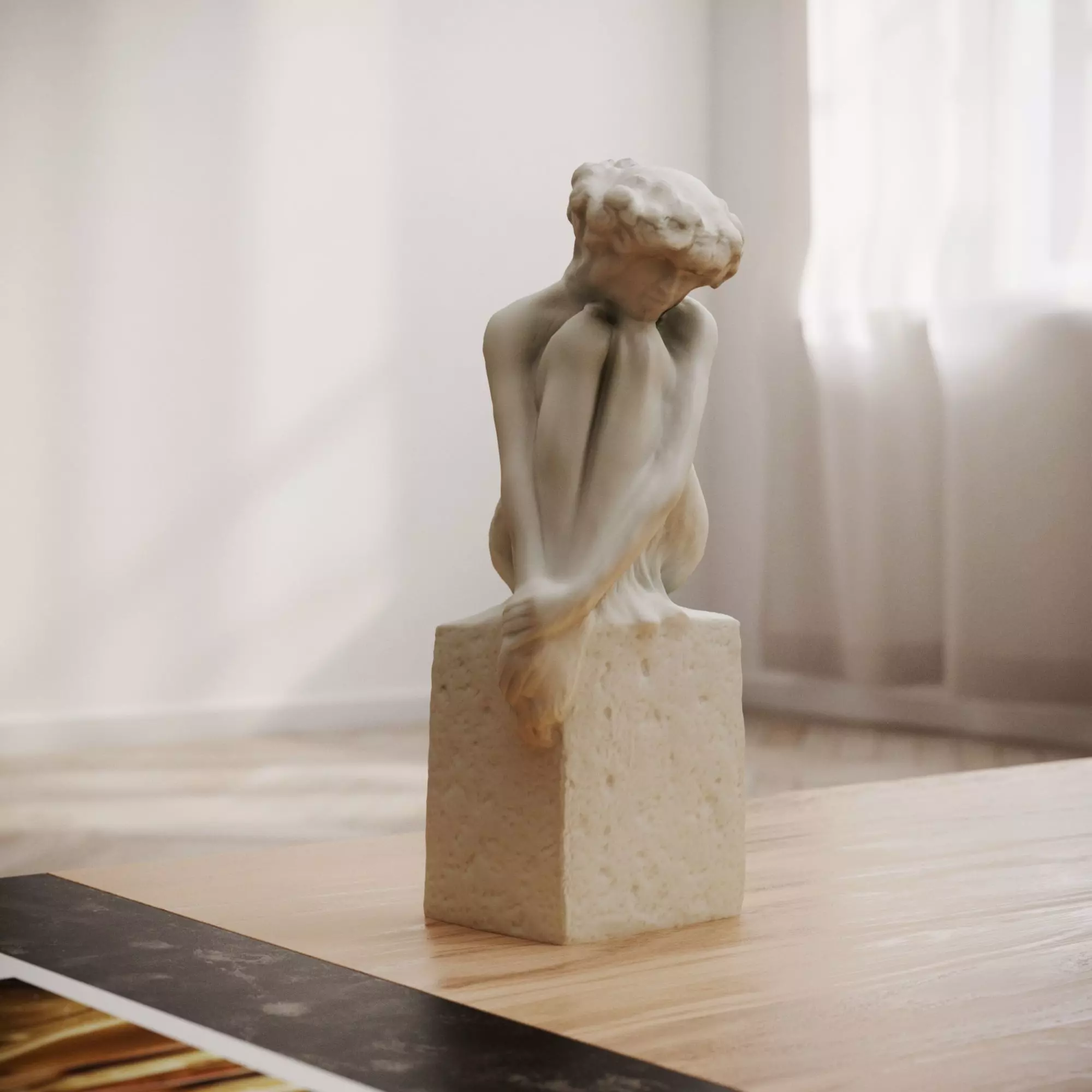 Girl statue Decor Free 3D model