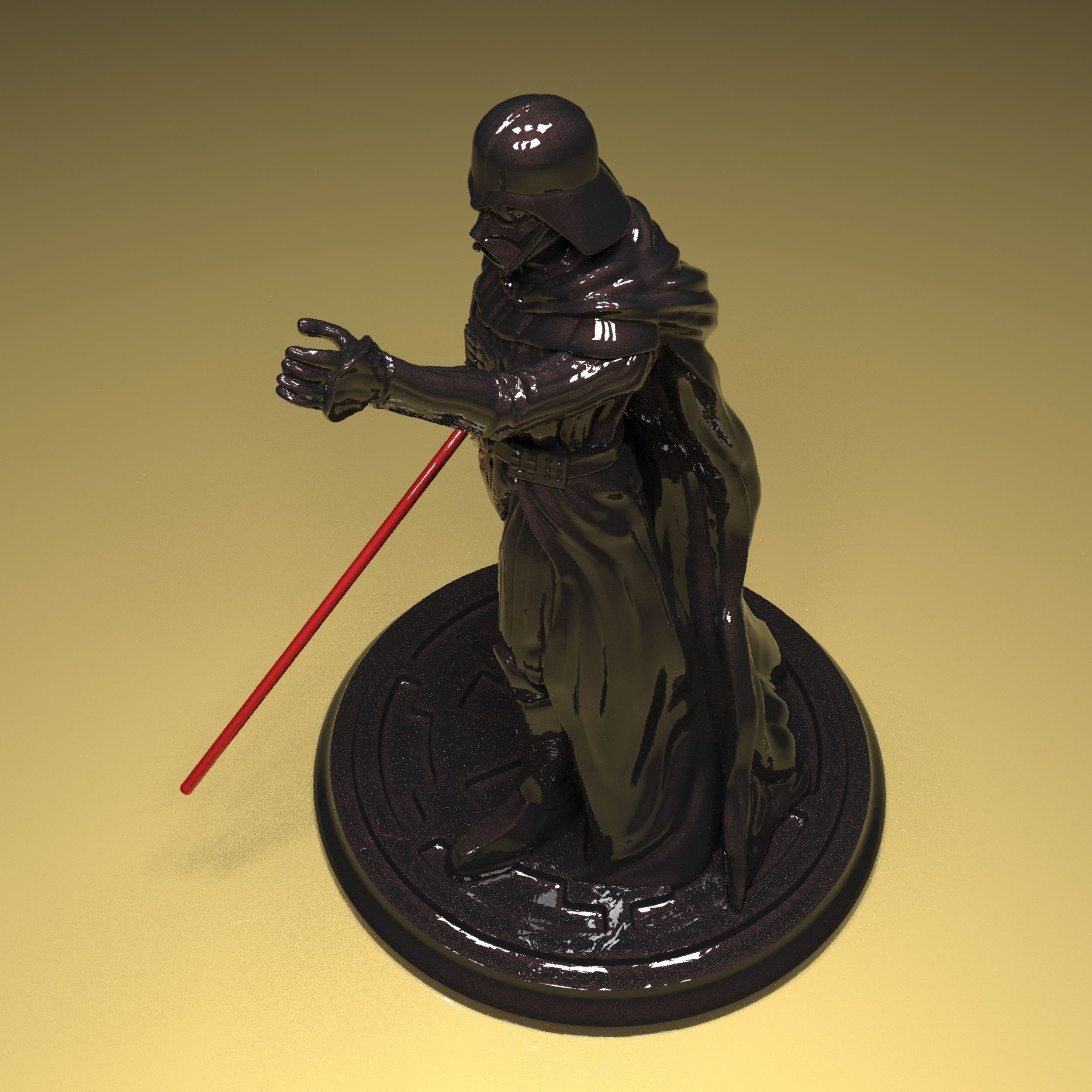 Darth Vader Figure 3D model in parts stl file ready to print 3D print model_9