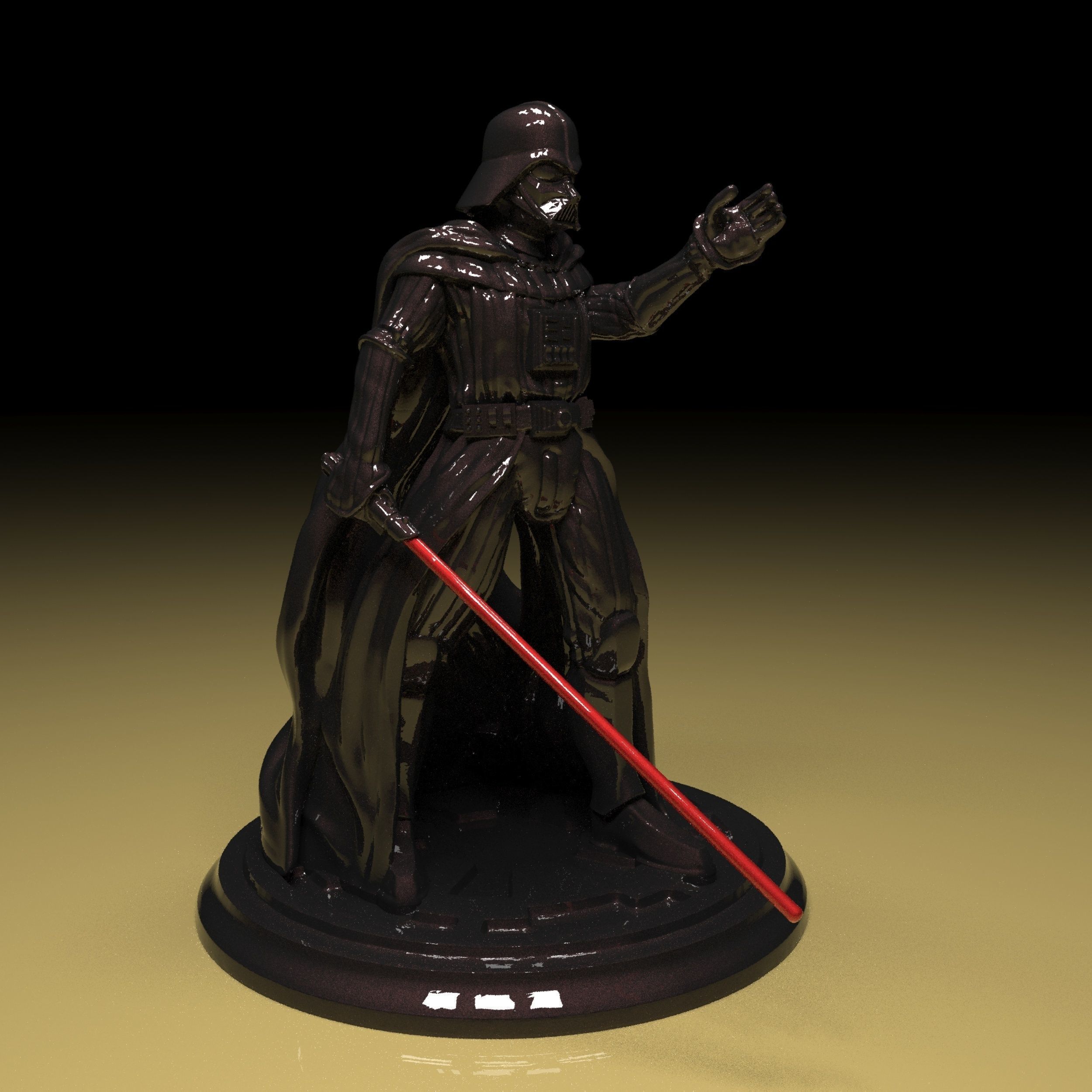 Darth Vader Figure 3D model in parts stl file ready to print 3D print model_7