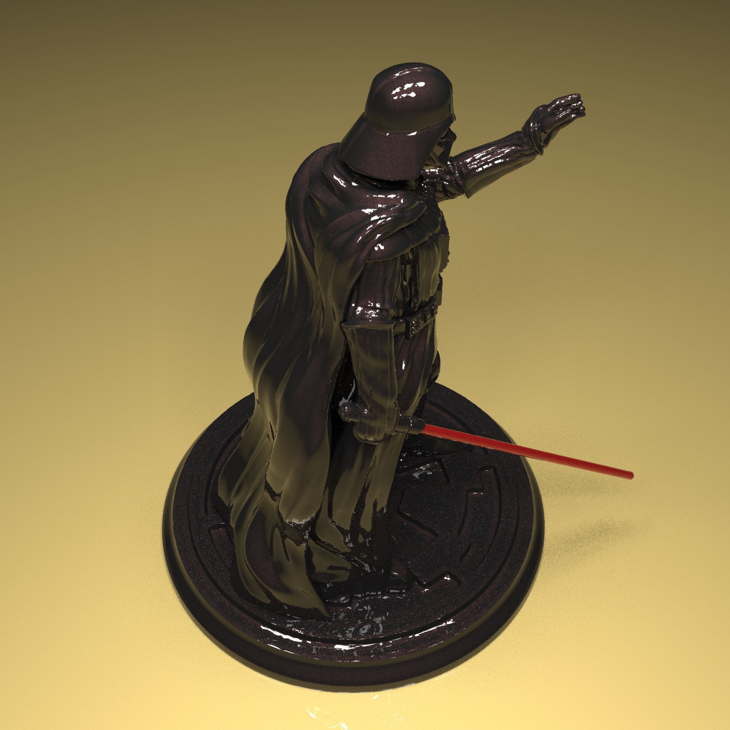 Darth Vader Figure 3D model in parts stl file ready to print 3D print model_12