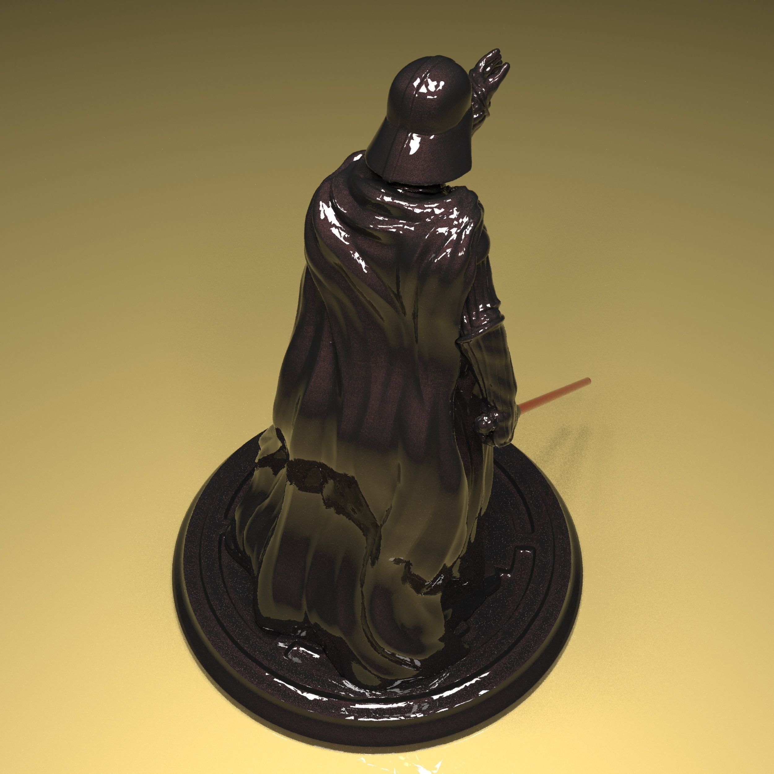 Darth Vader Figure 3D model in parts stl file ready to print 3D print model_11