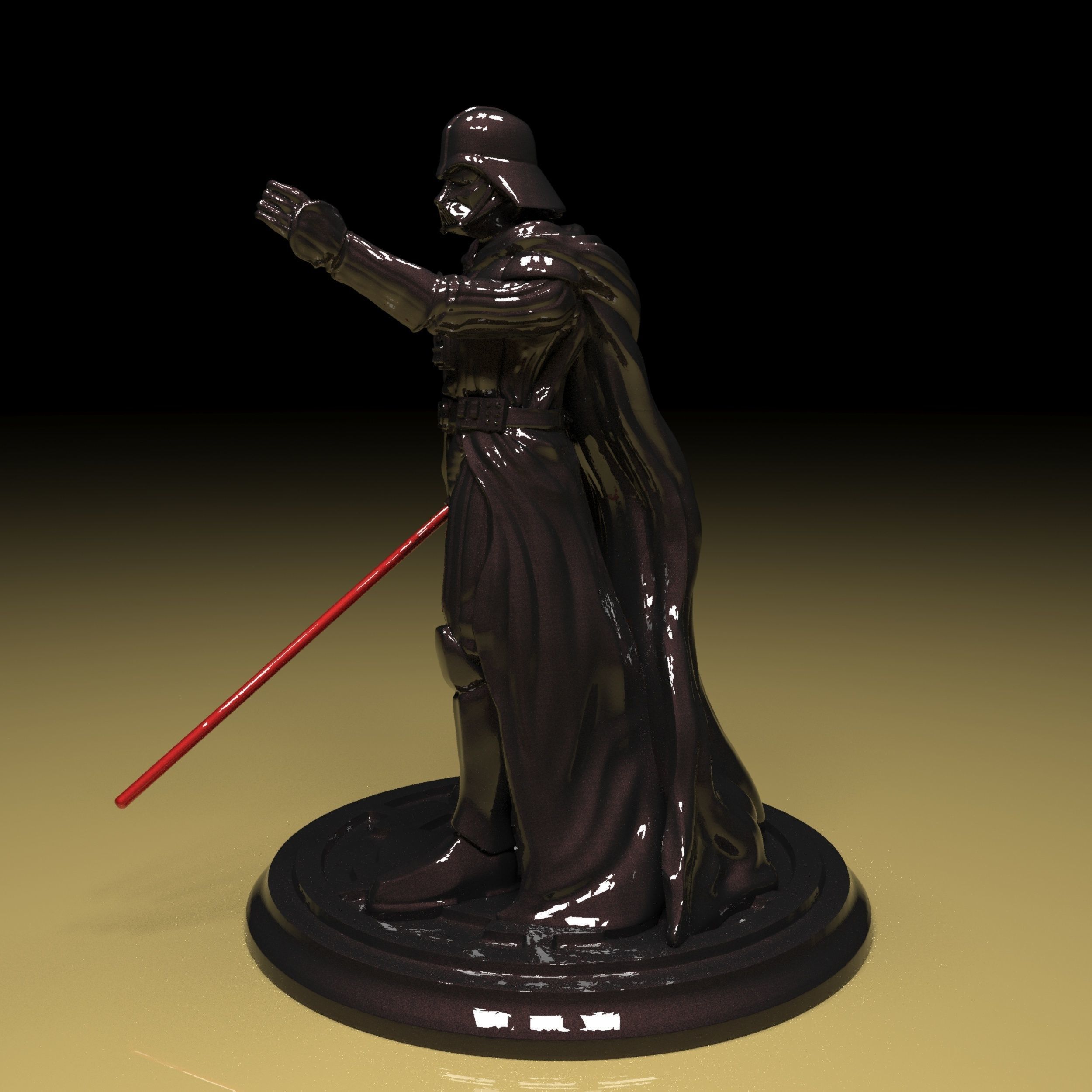 Darth Vader Figure 3D model in parts stl file ready to print 3D print model_2