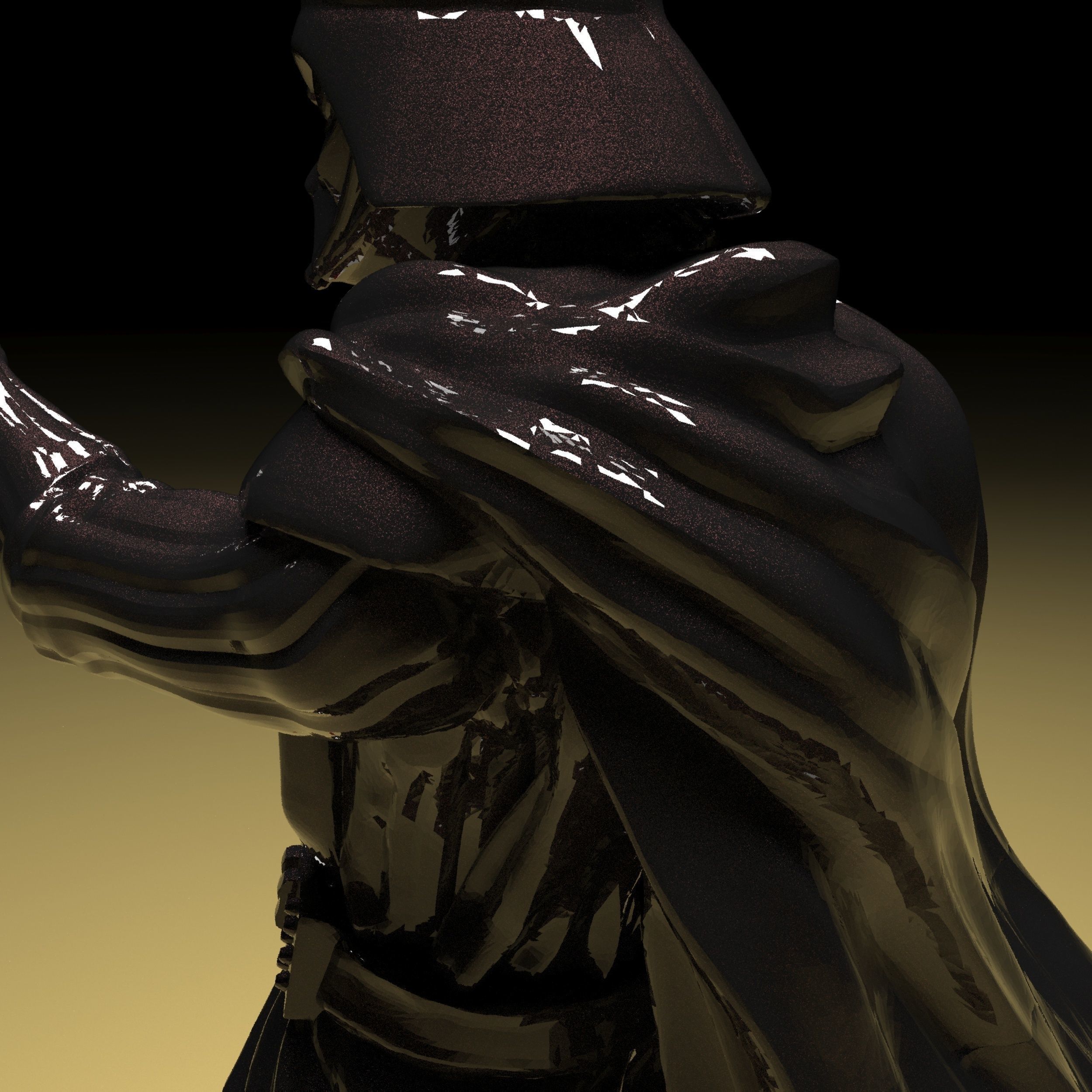 Darth Vader Figure 3D model in parts stl file ready to print 3D print model_16