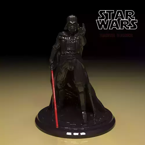 Darth Vader Figure 3D model in parts stl file ready to print 3D print model