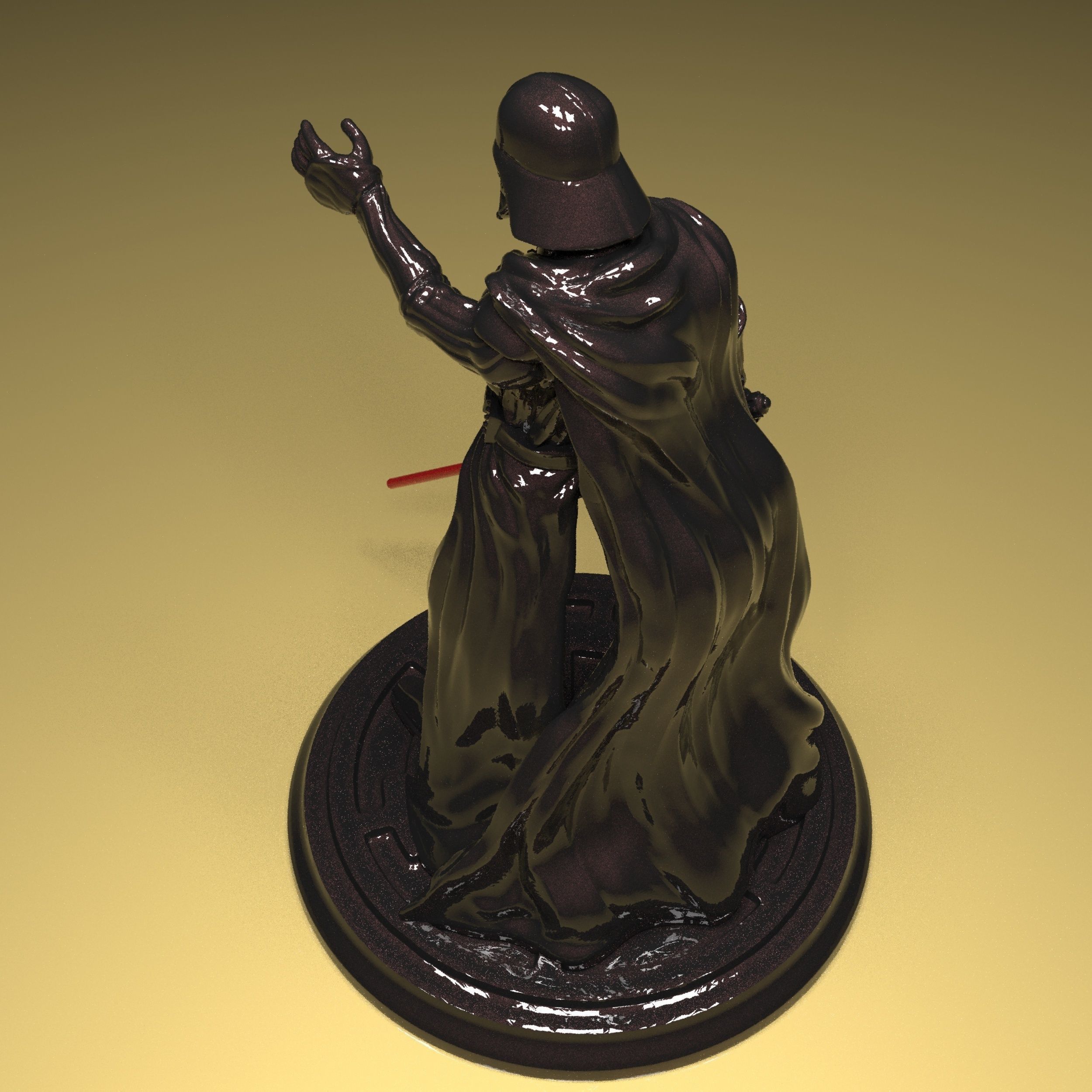 Darth Vader Figure 3D model in parts stl file ready to print 3D print model_10