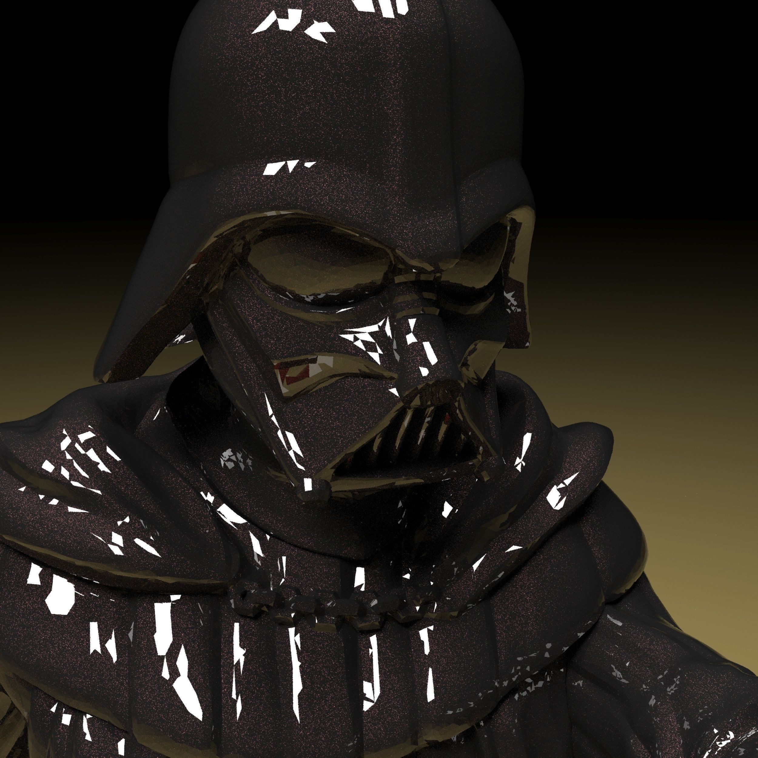 Darth Vader Figure 3D model in parts stl file ready to print 3D print model_14