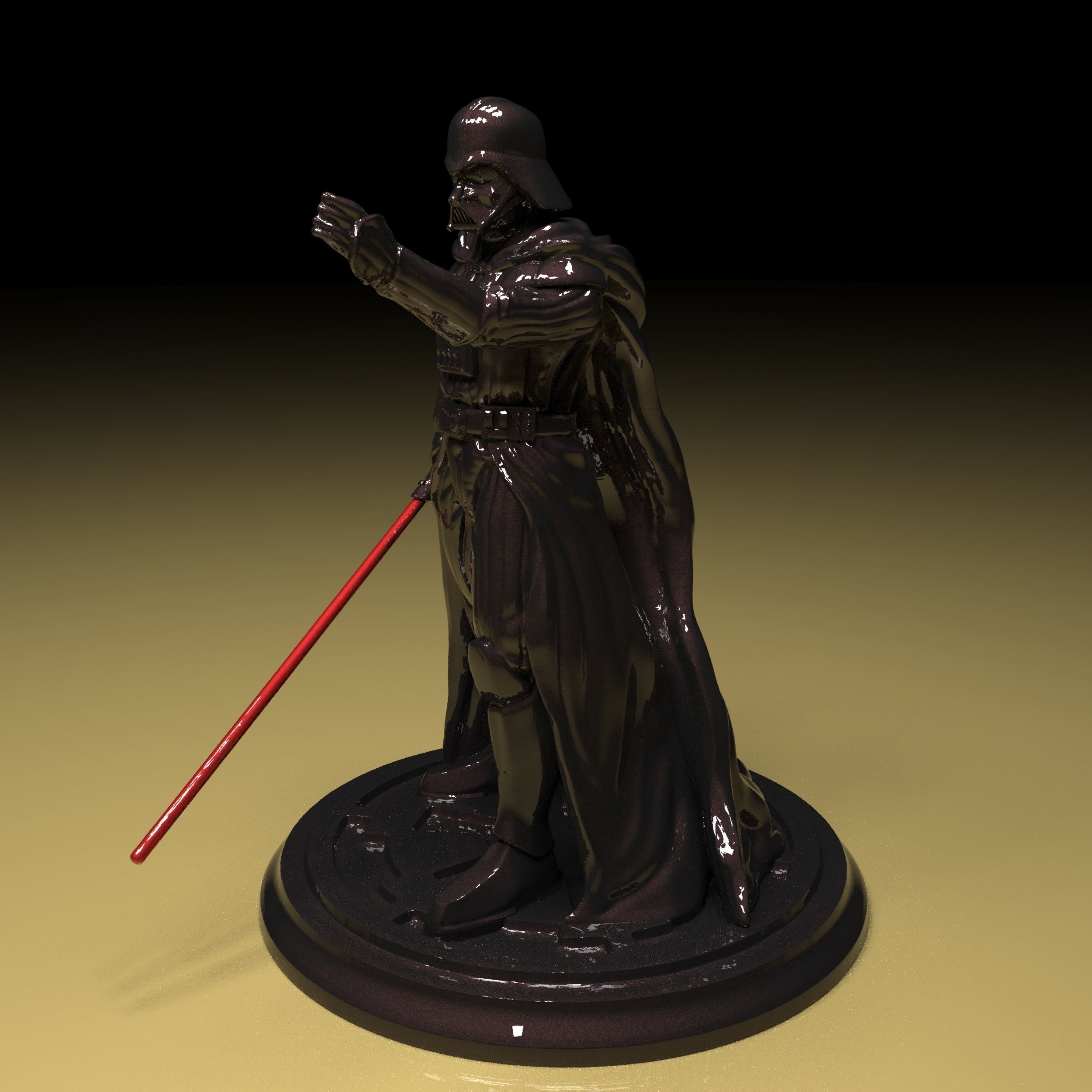 Darth Vader Figure 3D model in parts stl file ready to print 3D print model_1