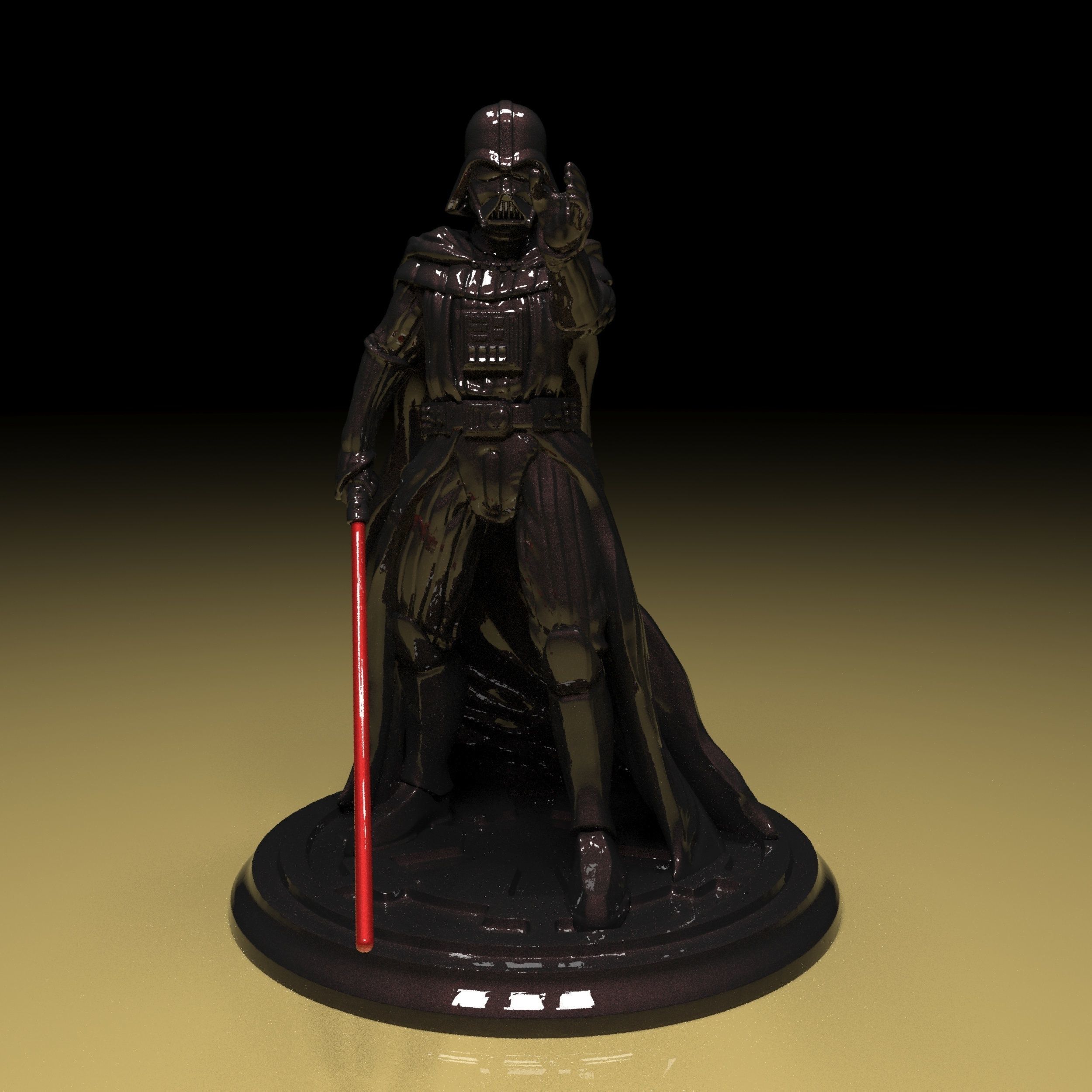 Darth Vader Figure 3D model in parts stl file ready to print 3D print model_6