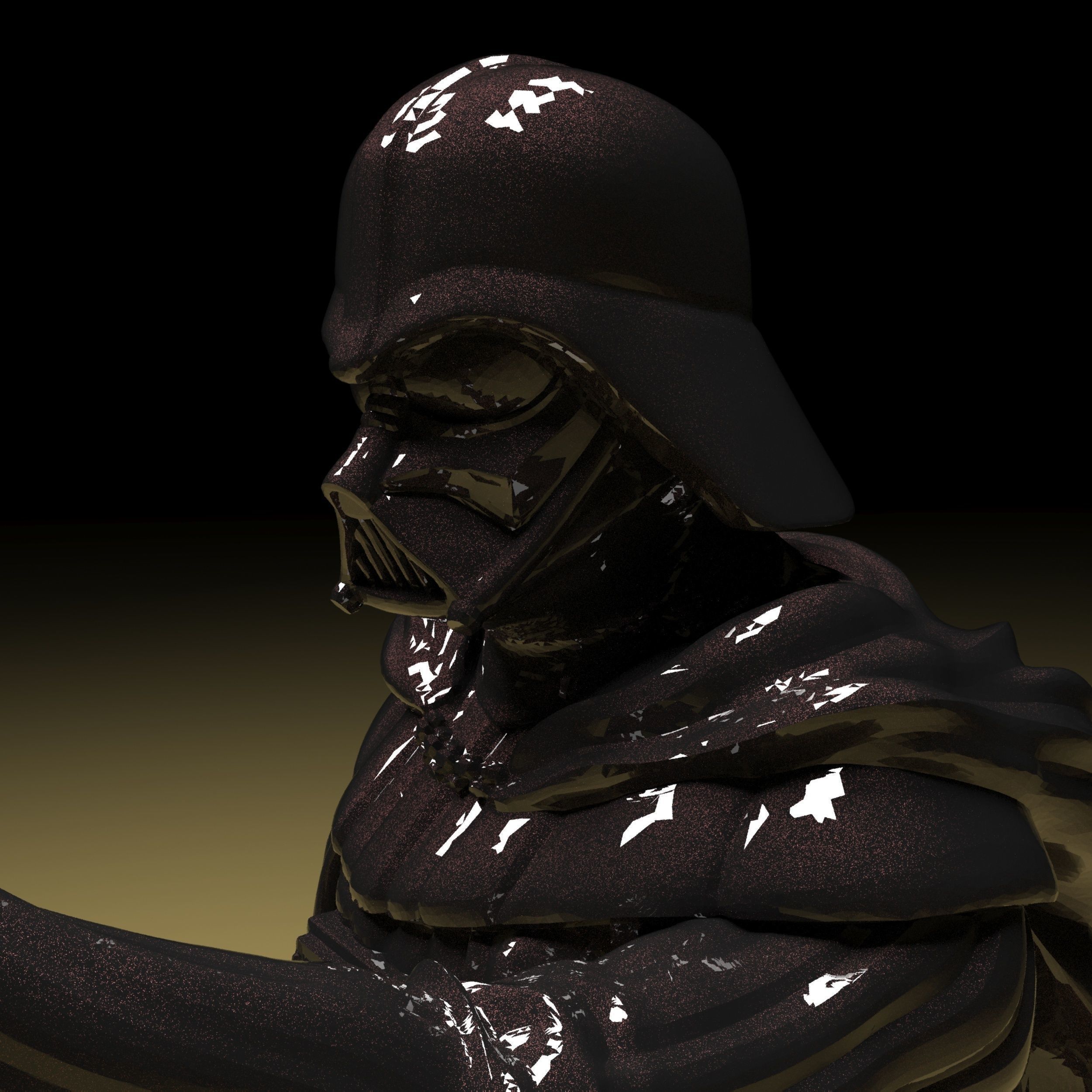 Darth Vader Figure 3D model in parts stl file ready to print 3D print model_17