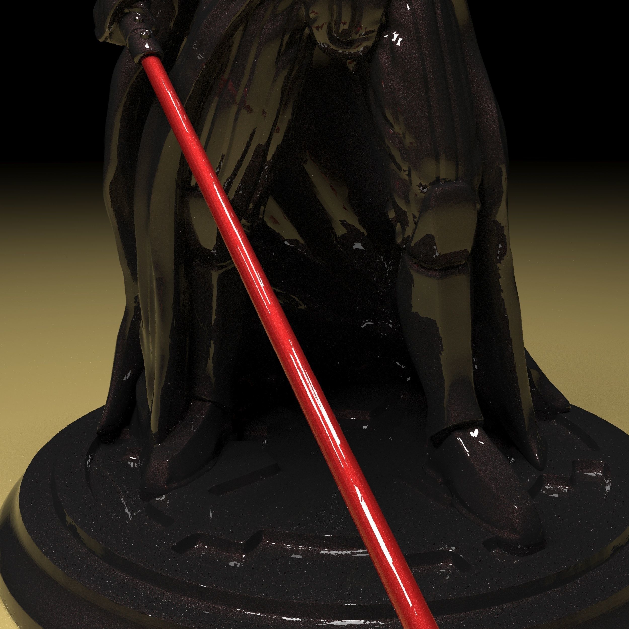 Darth Vader Figure 3D model in parts stl file ready to print 3D print model_15