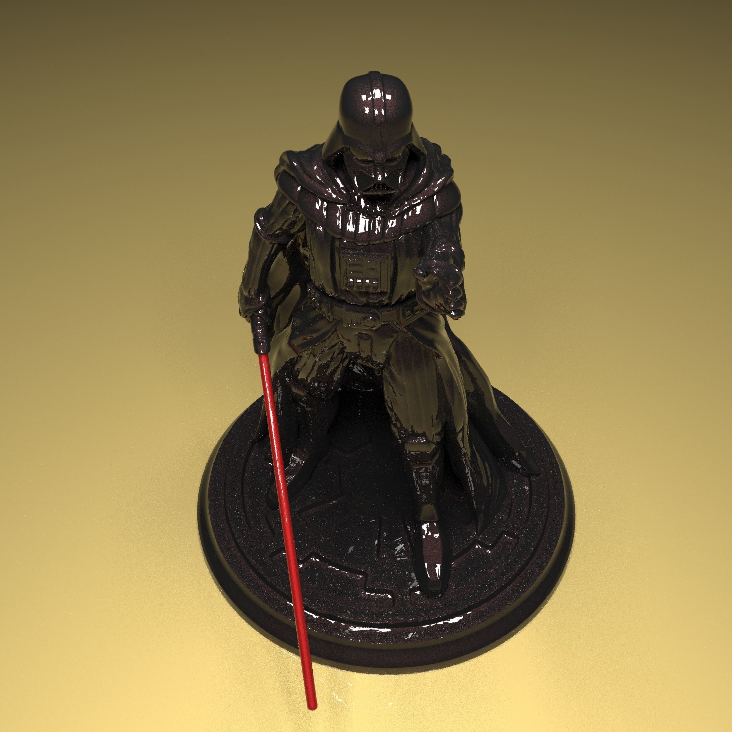 Darth Vader Figure 3D model in parts stl file ready to print 3D print model_8