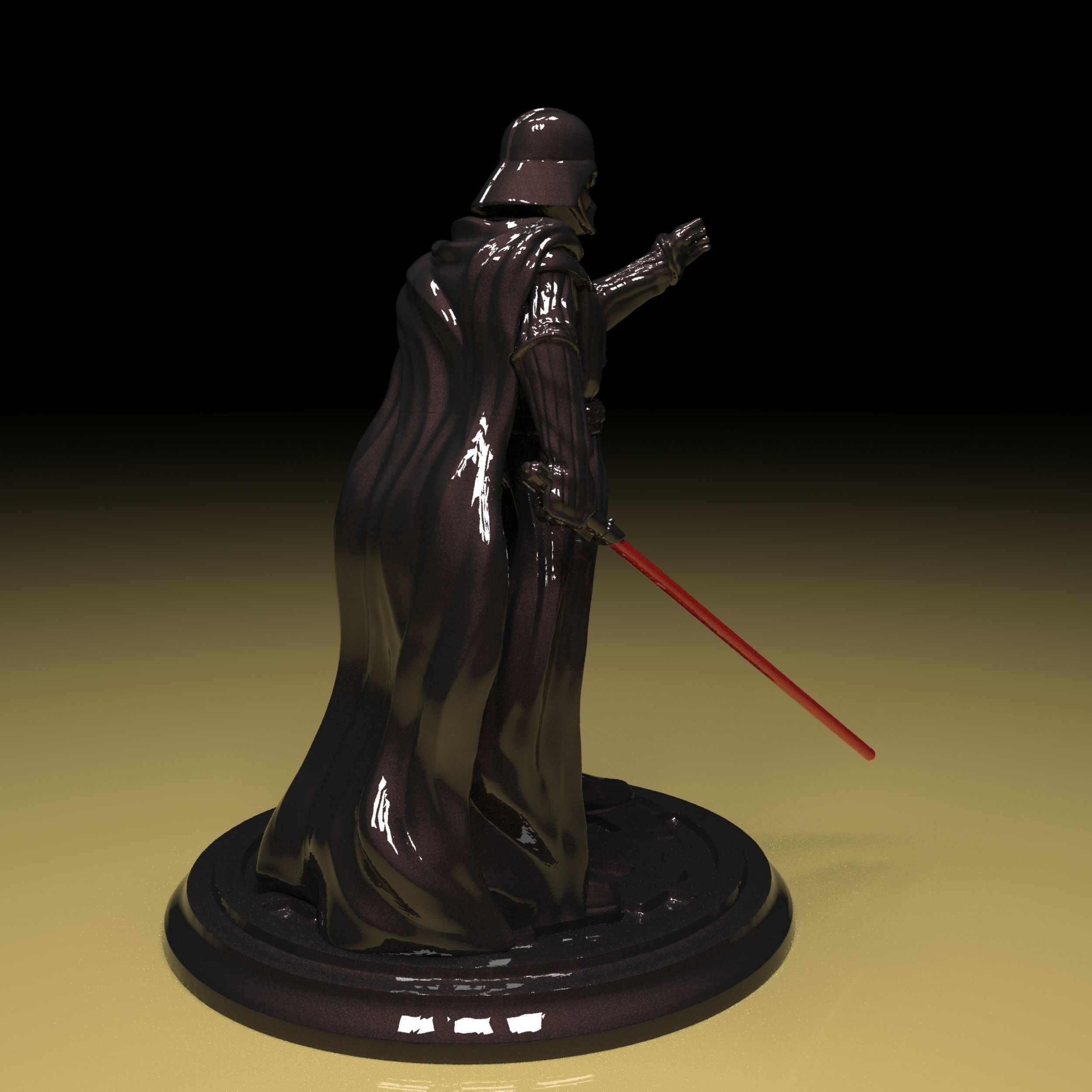 Darth Vader Figure 3D model in parts stl file ready to print 3D print model_4