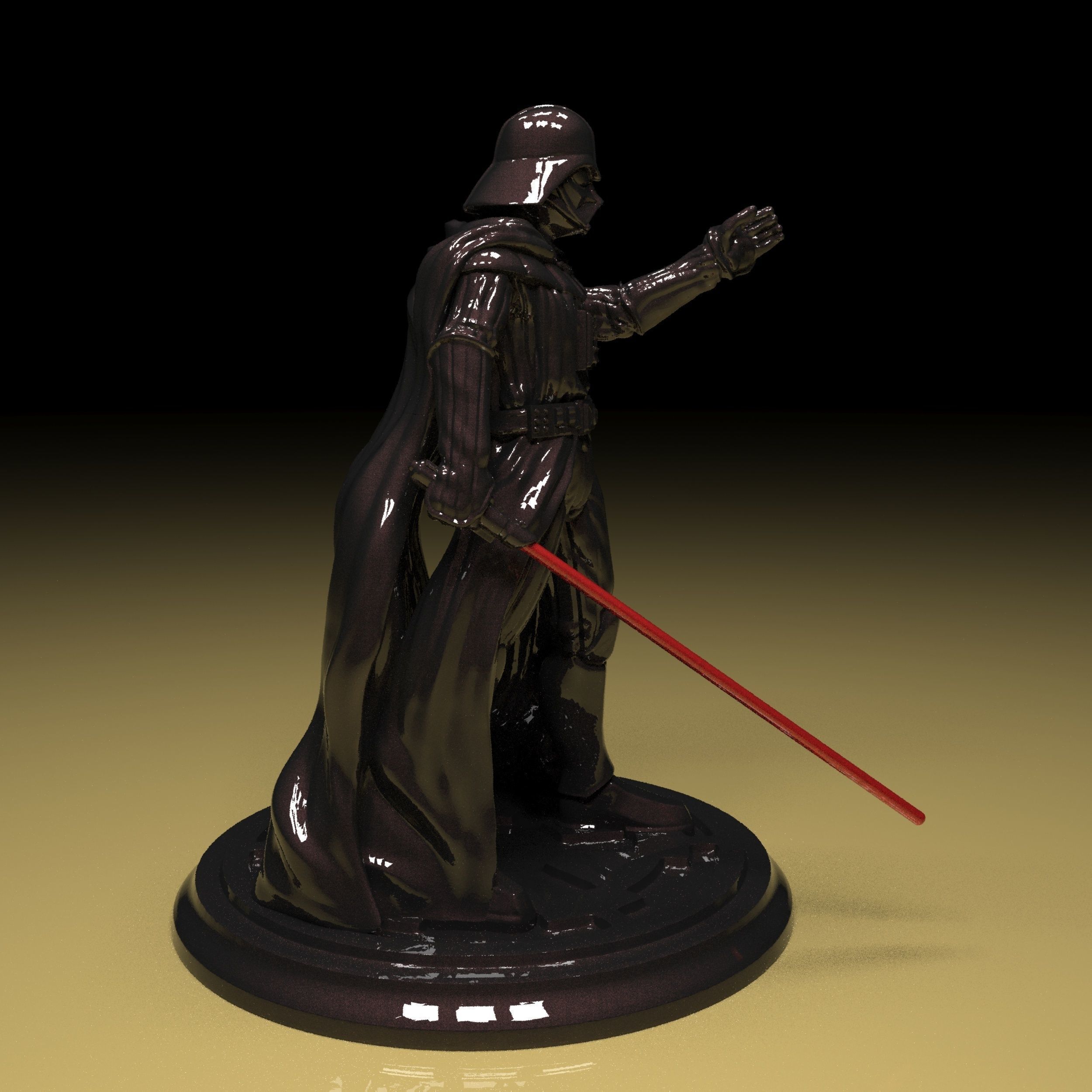 Darth Vader Figure 3D model in parts stl file ready to print 3D print model_5