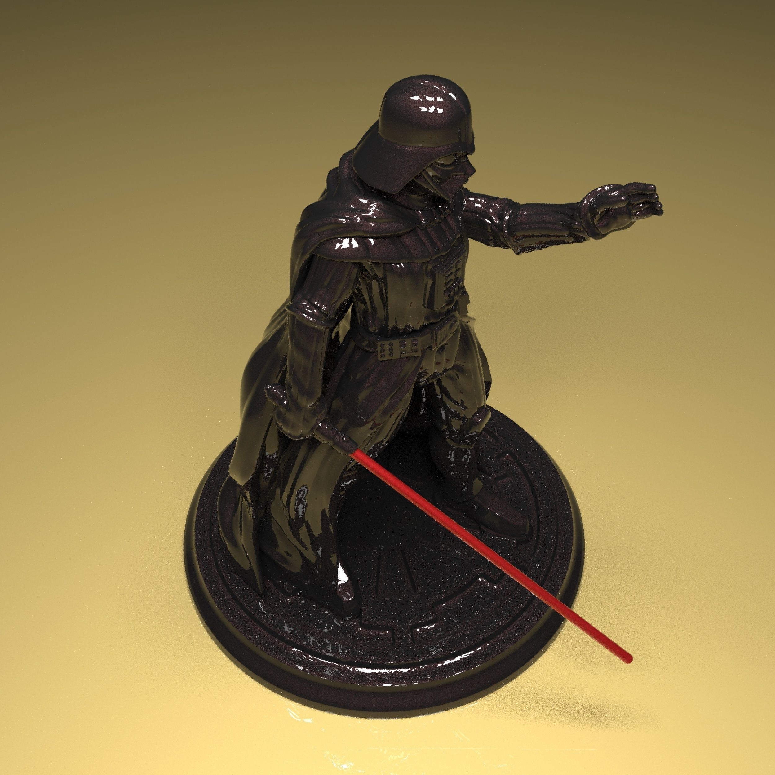 Darth Vader Figure 3D model in parts stl file ready to print 3D print model_13