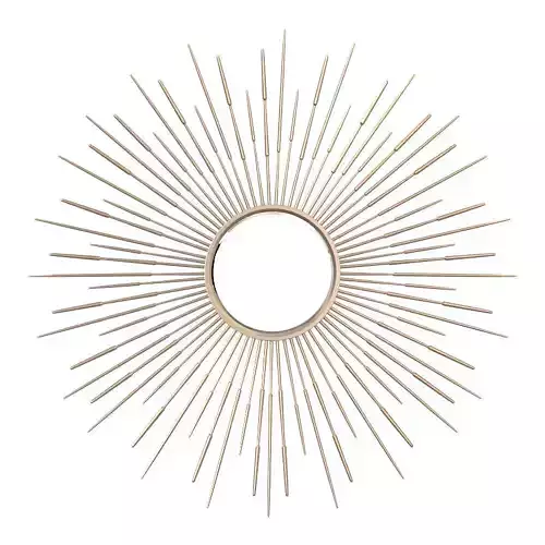 UTTERMOST GOLDEN RAYS ROUND MIRROR