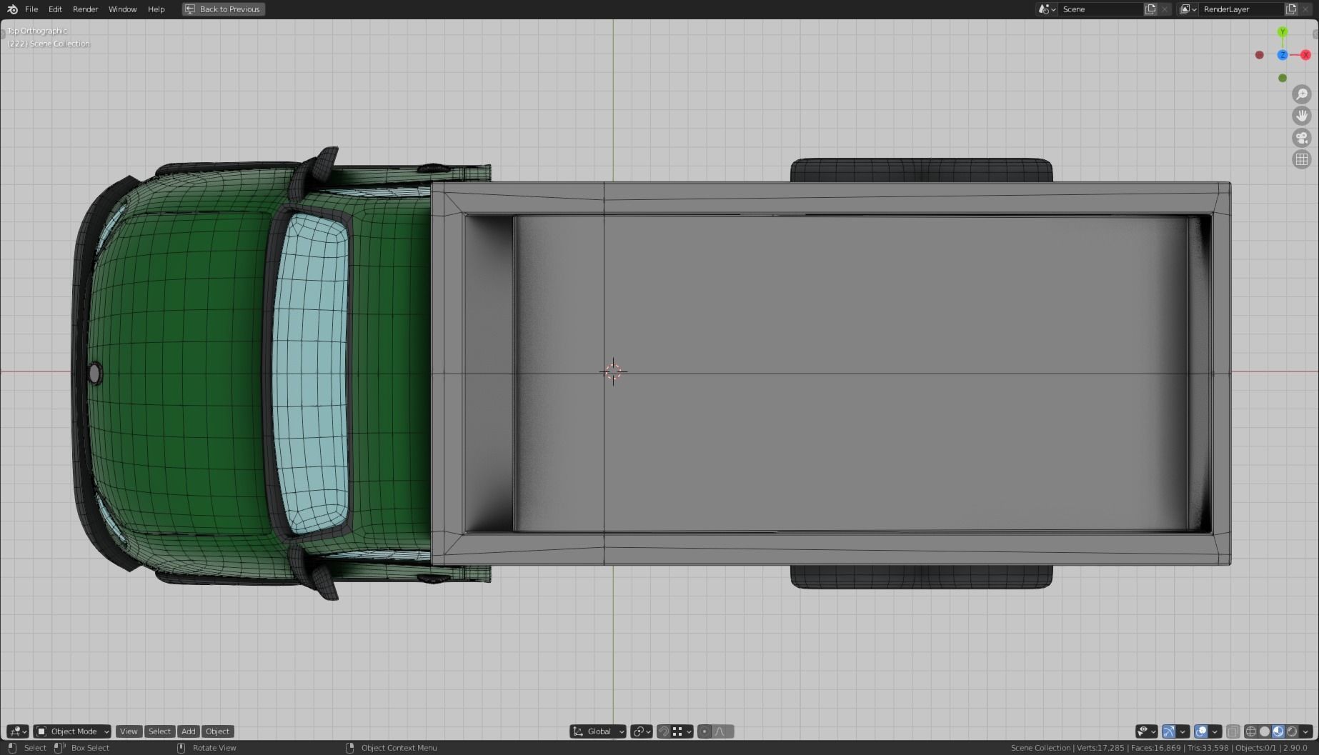 Low Poly Vehicle - Load Truck Low-poly 3D model_9