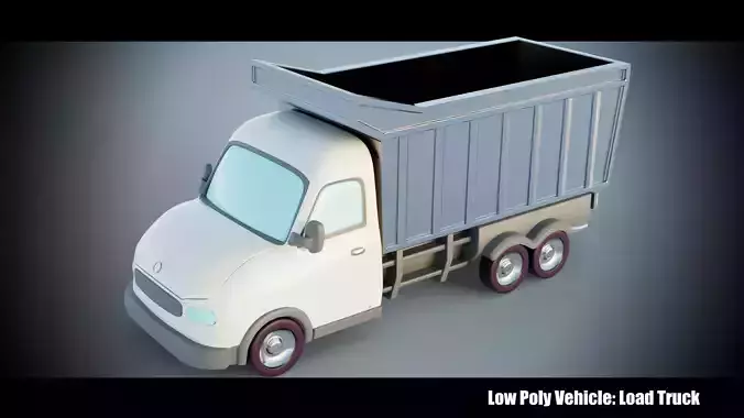 Low Poly Vehicle - Load Truck Low-poly 3D model