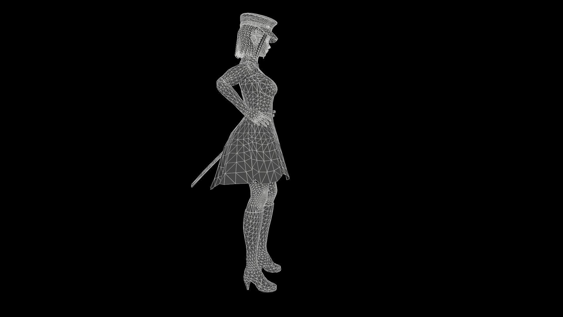 Game-Ready Character - Asura   Low-poly 3D model_16