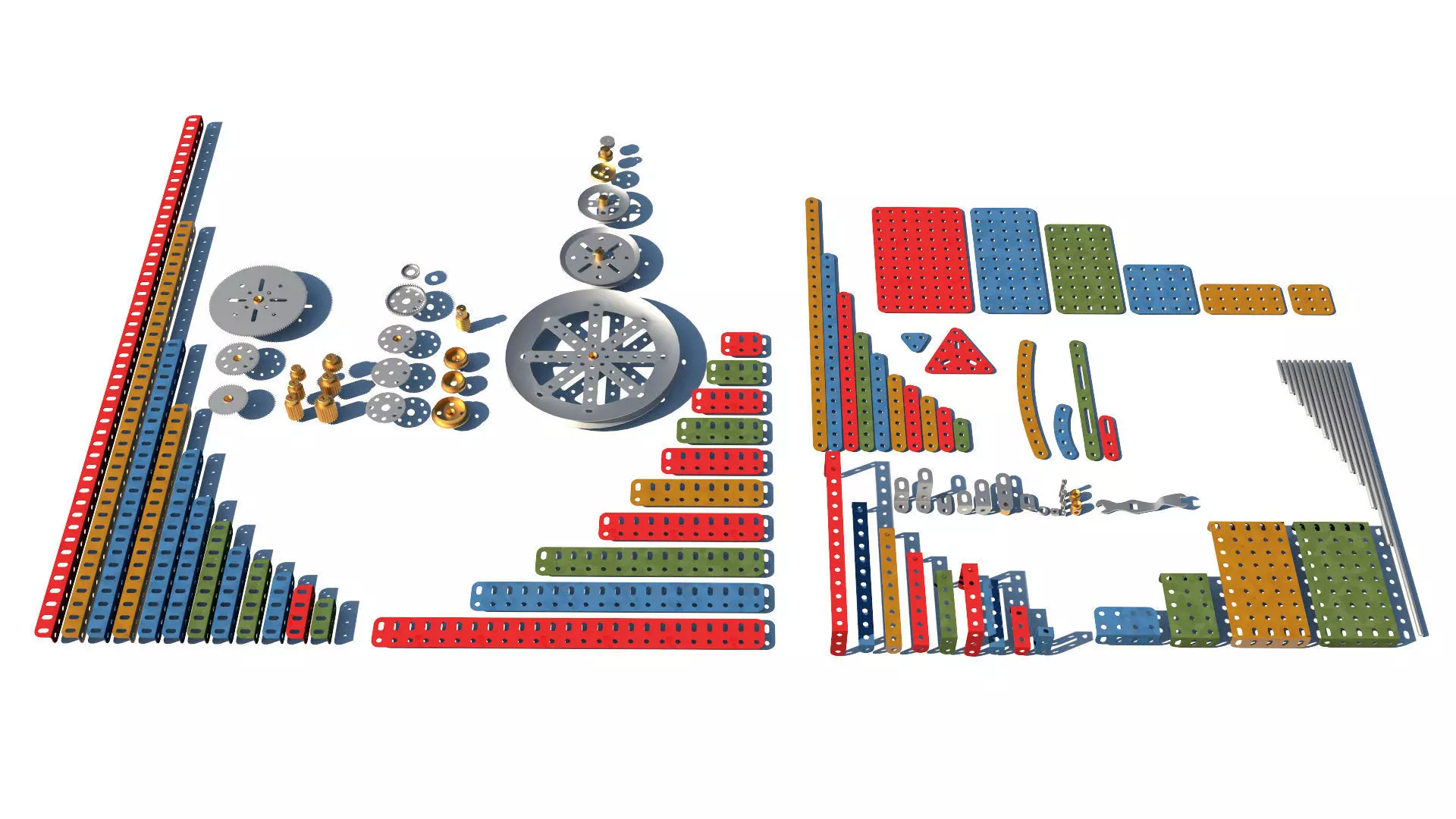 Meccano Parts Free 3D model_0