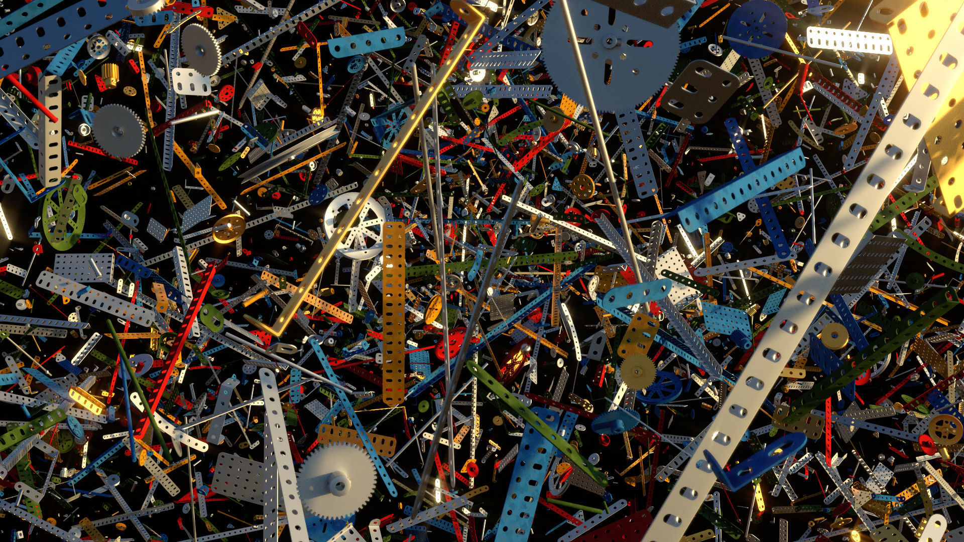 Meccano Parts Free 3D model_1