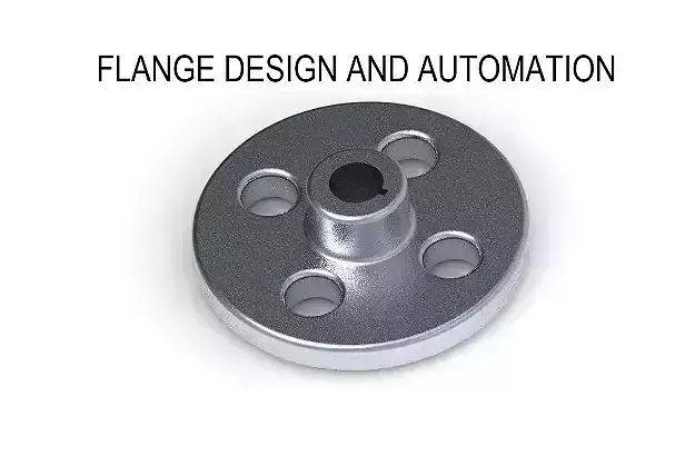 Creo Flange Design and Automation 3D model