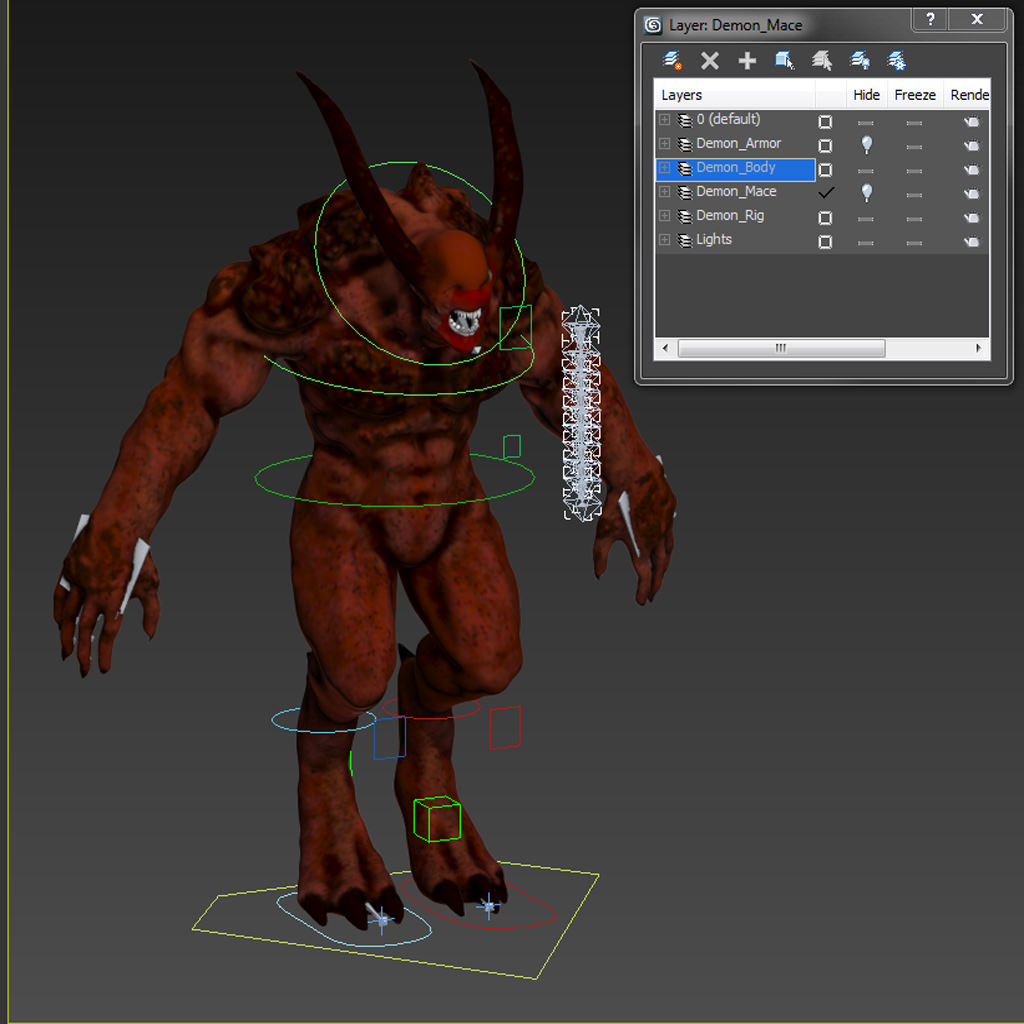 Heavy Demon 3D model_8
