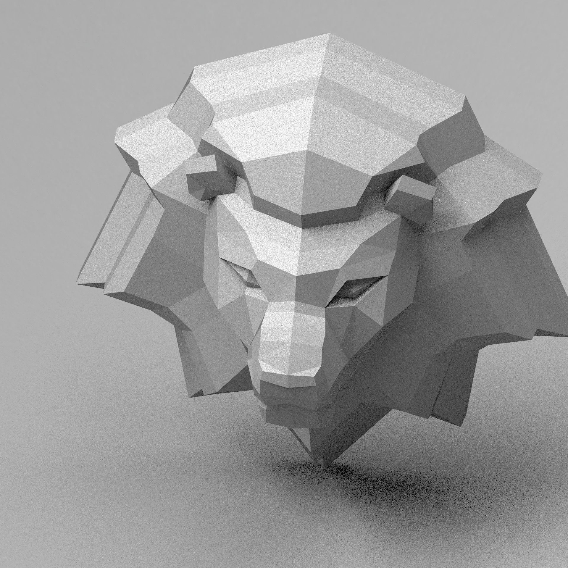 Printable Lion Head 3D model 3D model 3D printable | CGTrader