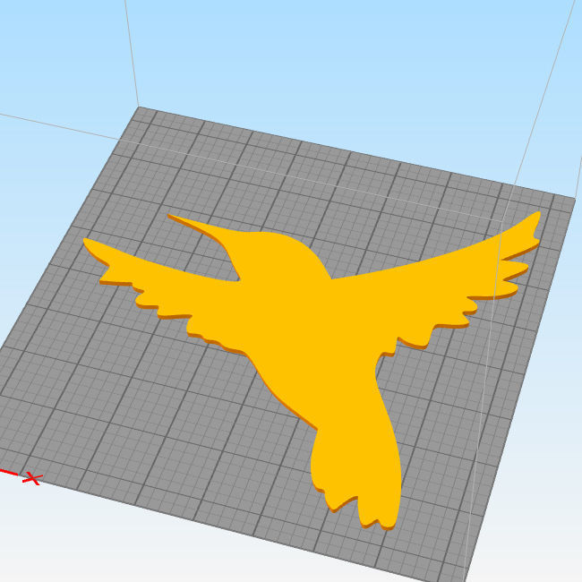 Flying birds wall decoration 3D print model_2
