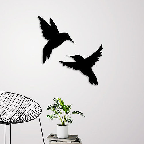 Flying birds wall decoration  3D print model