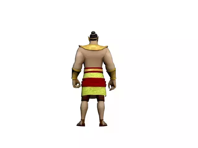 3d object man in ancient costume