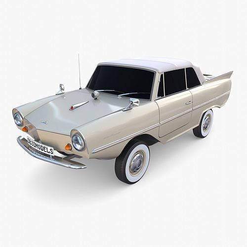 Amphicar 770 Cream Top Up 3D model