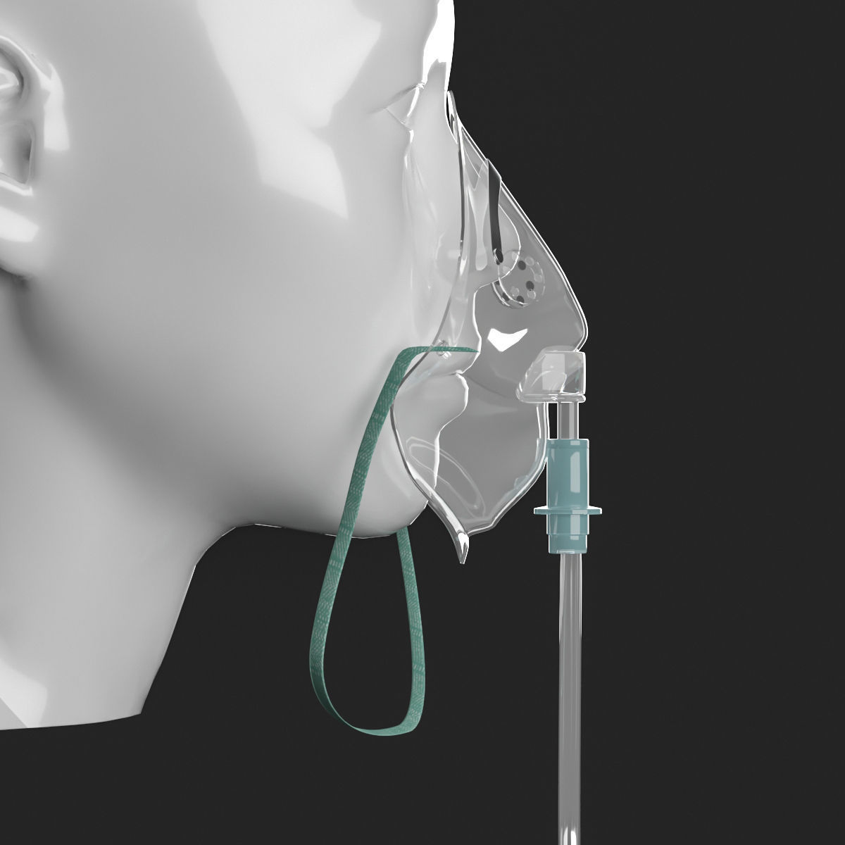 Oxygen masck 3D model 3D model_3