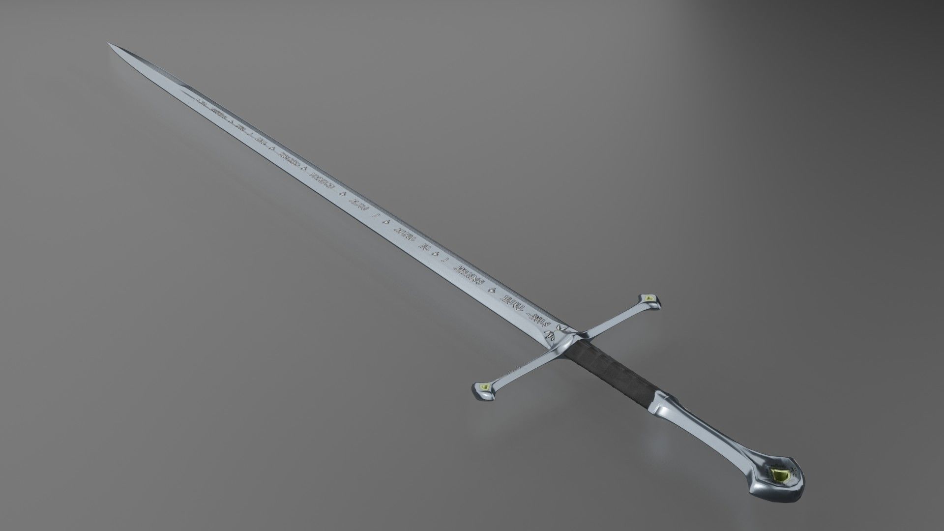 The Anduril Sword 3D model_3