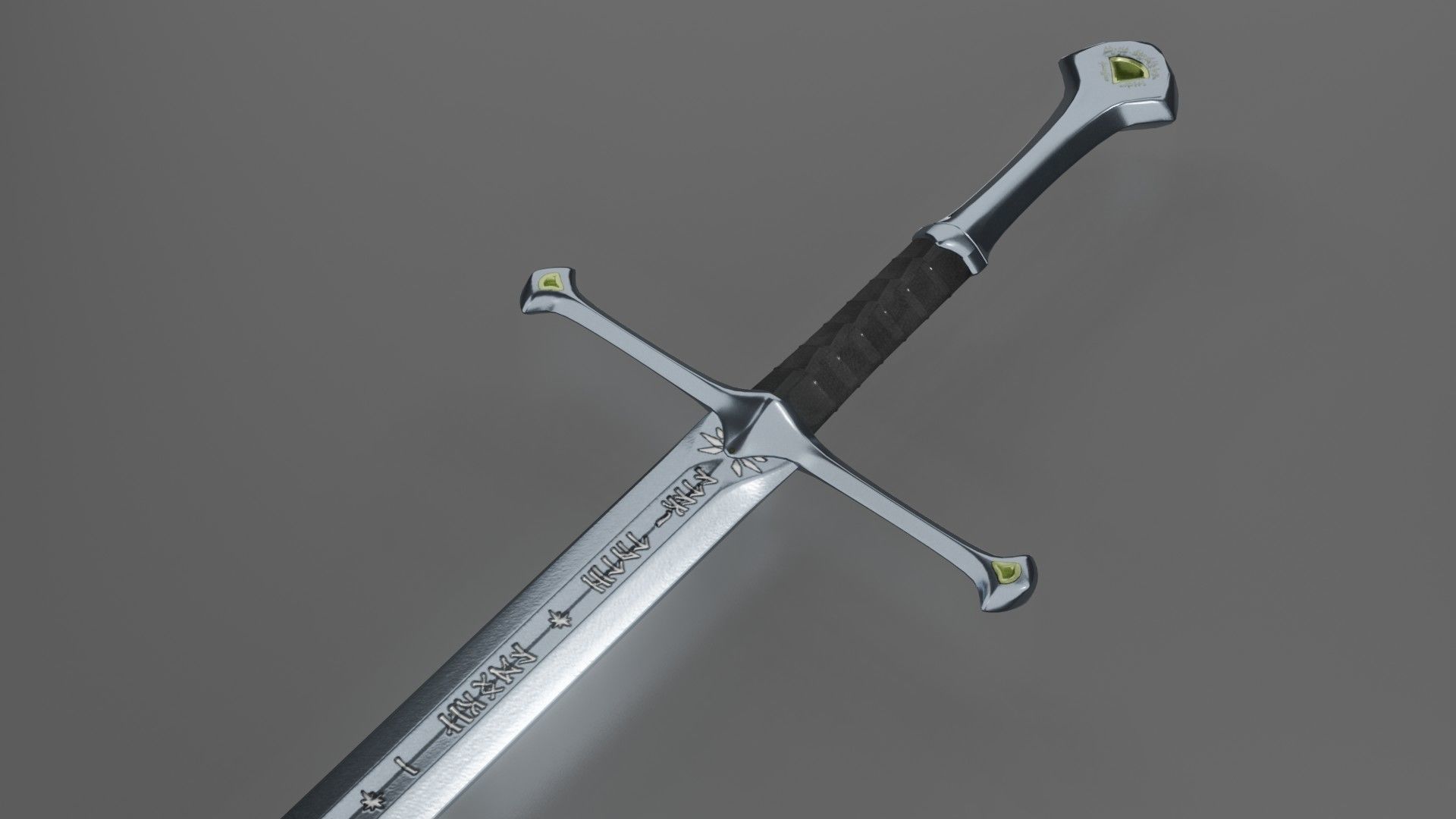 The Anduril Sword 3D model_1