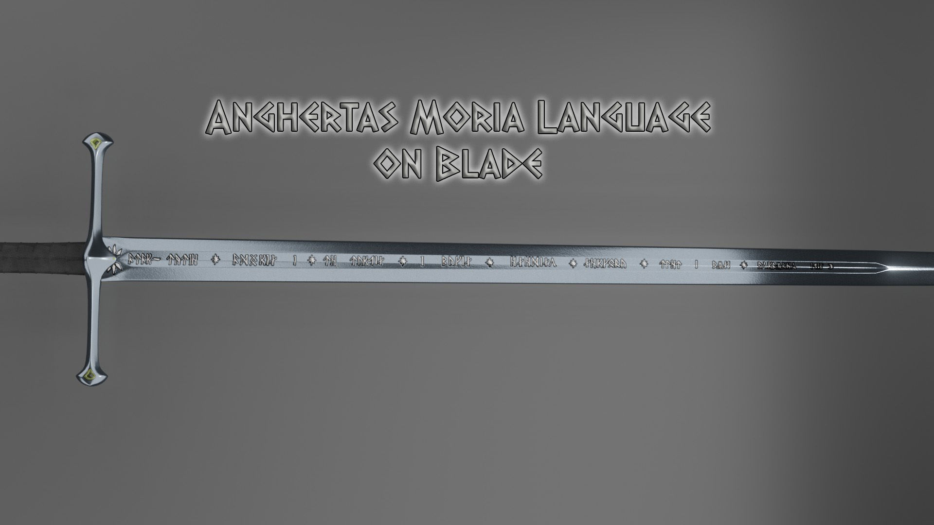 The Anduril Sword 3D model_5