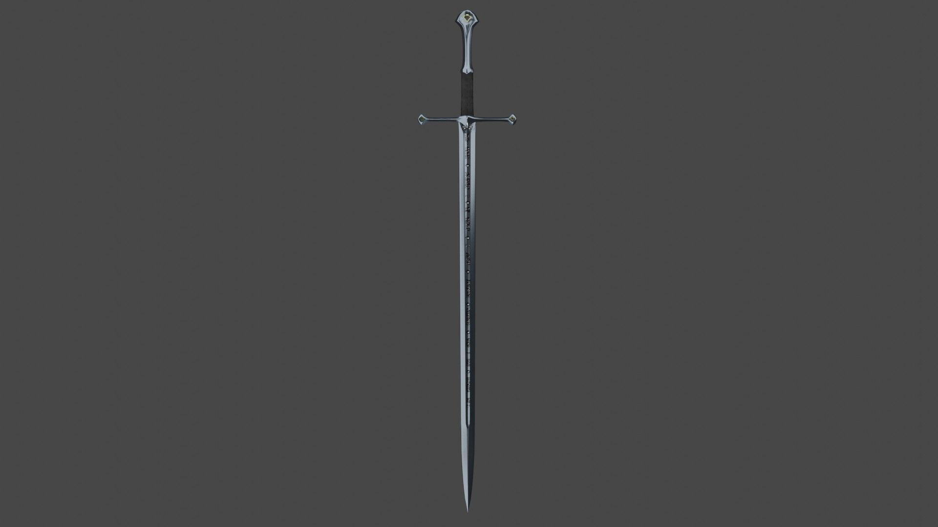 The Anduril Sword 3D model_10