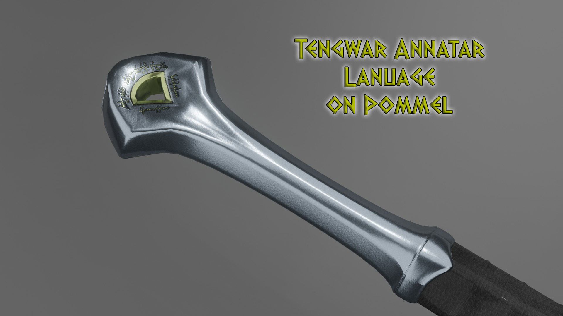 The Anduril Sword 3D model_4