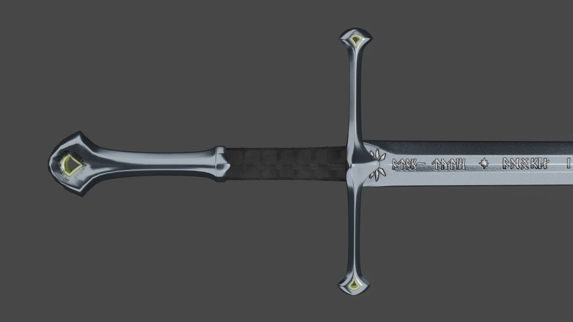 The Anduril Sword 3D model_8