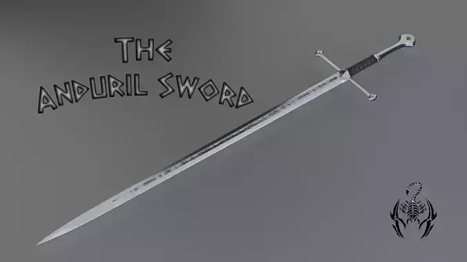 The Anduril Sword 3D model