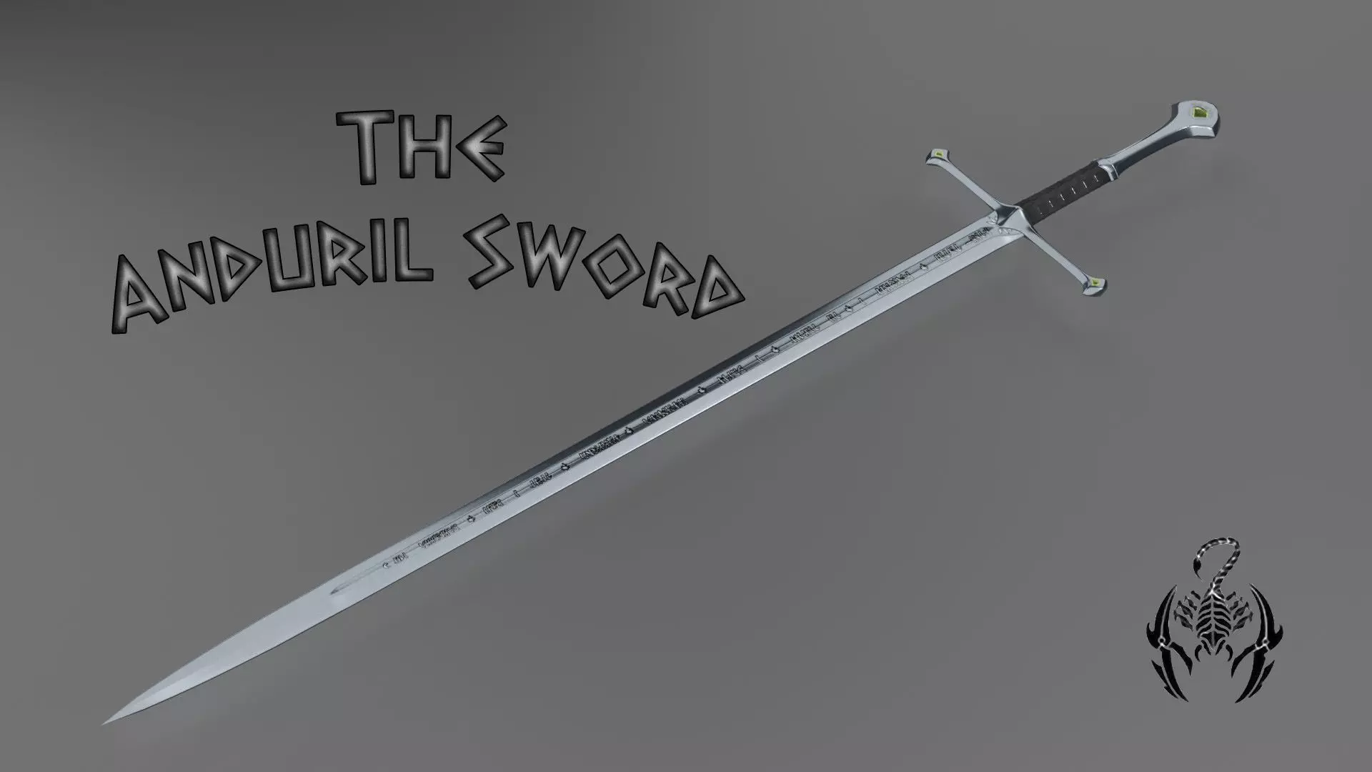 The Anduril Sword 3D model_0
