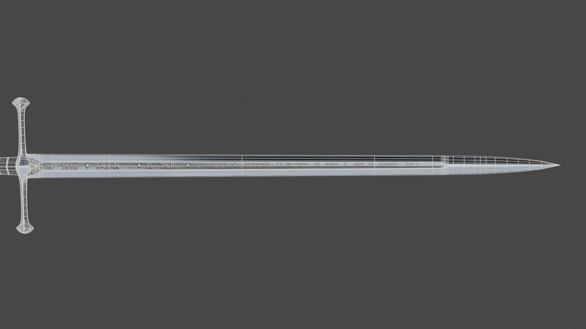 The Anduril Sword 3D model_9