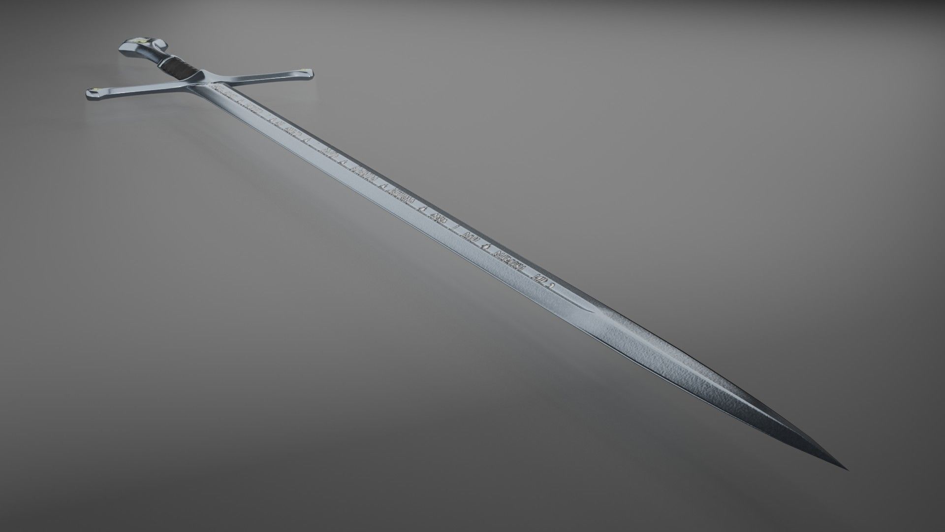 The Anduril Sword 3D model_7