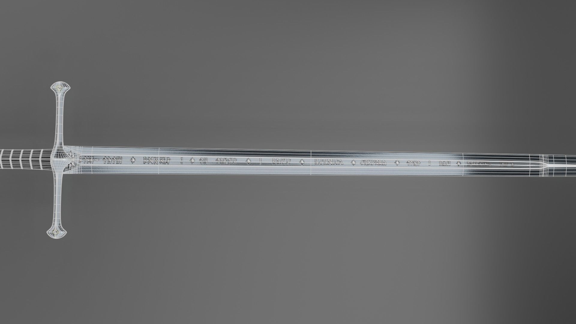 The Anduril Sword 3D model_6