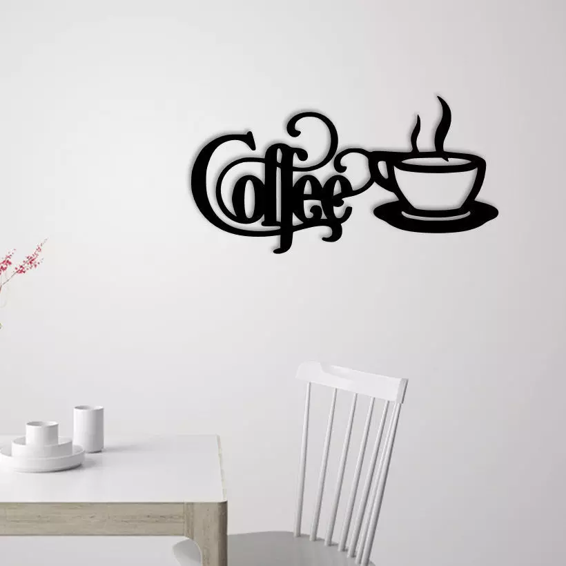 Coffee sign wall decoration  3D print model_0