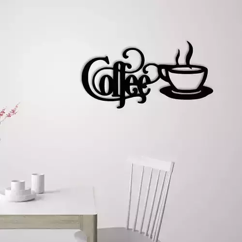 Coffee sign wall decoration  3D print model