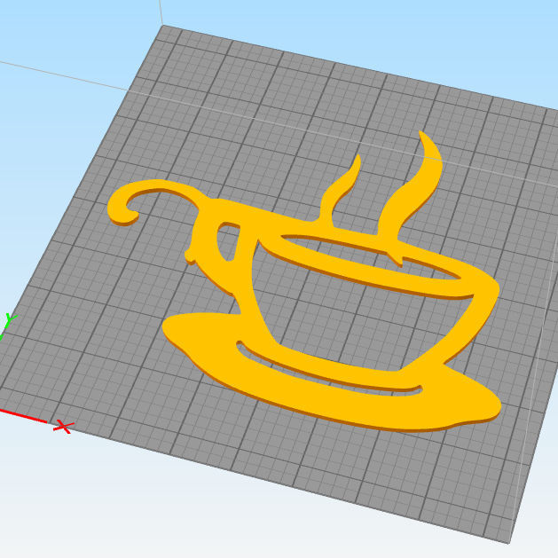 Coffee sign wall decoration  3D print model_2